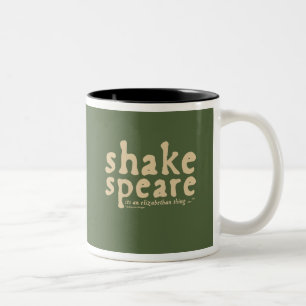Shakespeare - es ist eine elisabethanische Sache Zweifarbige Tasse