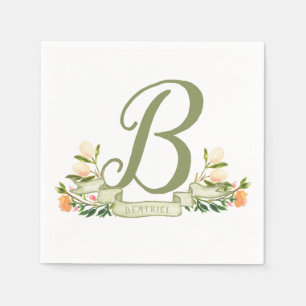 Shakespeare Fairytale Monogramm Serviette
