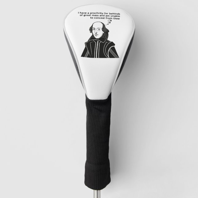Shakespeare Funny Zitat Golf Headcover (Vorderseite)