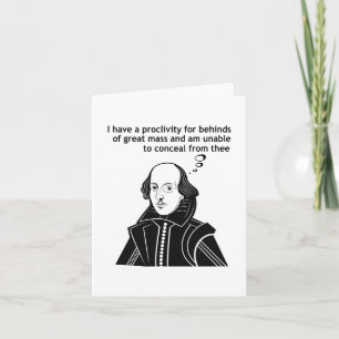 Shakespeare Funny Zitat Karte