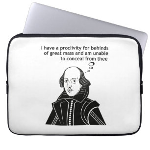 Shakespeare Funny Zitat Laptopschutzhülle