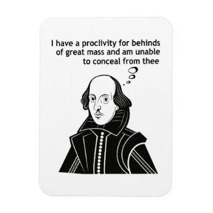 Shakespeare Funny Zitat Magnet