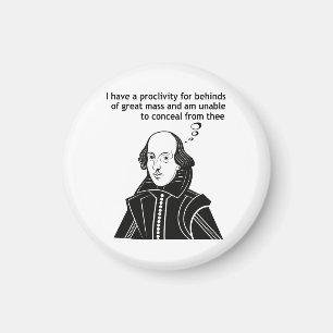 Shakespeare Funny Zitat Magnet