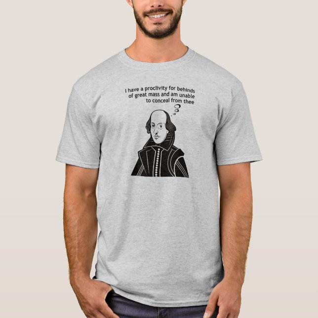 Shakespeare Funny Zitat T-Shirt (Vorderseite)