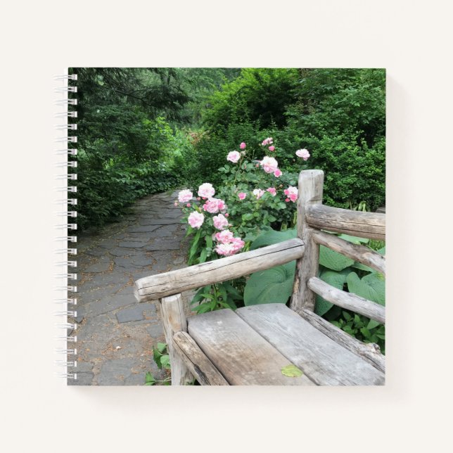 Shakespeare Garden Central Park NYC Roses Notizbuch (Vorderseite)