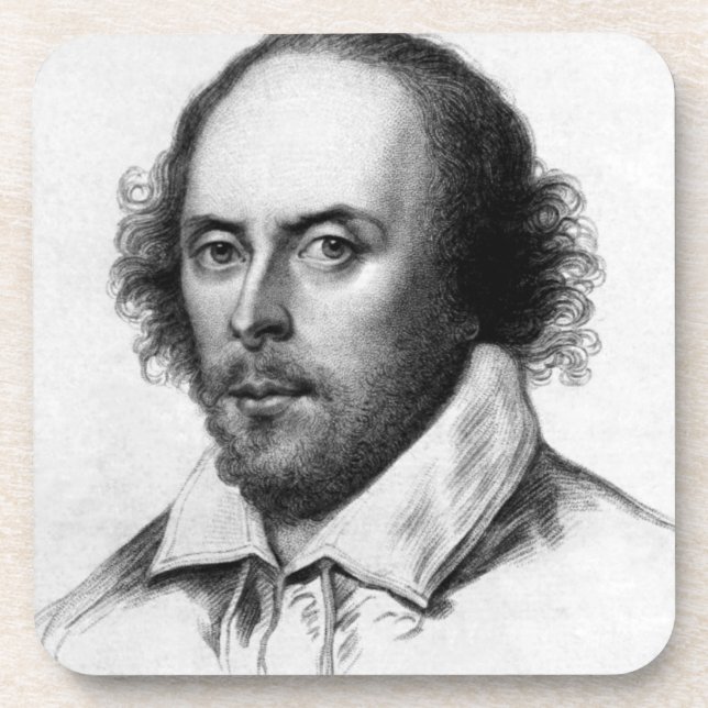 Shakespeare Getränkeküste Getränkeuntersetzer (Vorderseite)