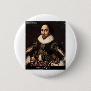 Shakespeare Halloween "Hölle-Ansteckung" Zitatgesc Button