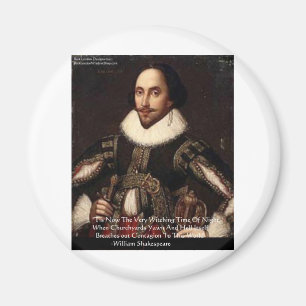 Shakespeare Halloween "Hölle-Ansteckung" Zitatgesc Magnet