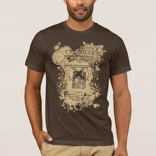 Shakespeare Henry V Quarto-vorderes Stück T-Shirt (Vorderseite)
