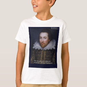 Shakespeare "Himmlische Liebe" Zitatspenden & Kart T-Shirt