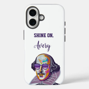 Shakespeare in Shades: Moderne Abbildung iPhone 16 Hülle