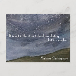 Shakespeare Inspiration Zitat Postkarte