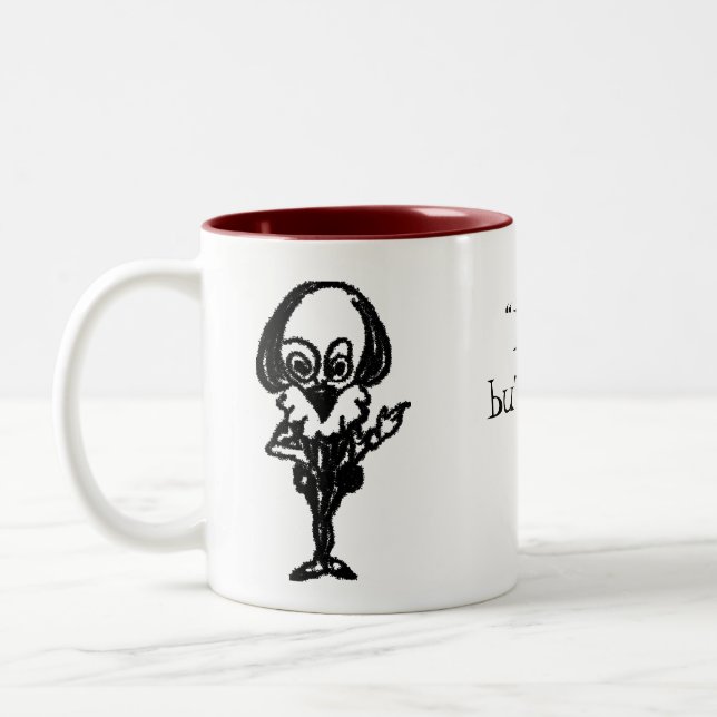 Shakespeare Insult - Zweifarbige Tasse (Links)