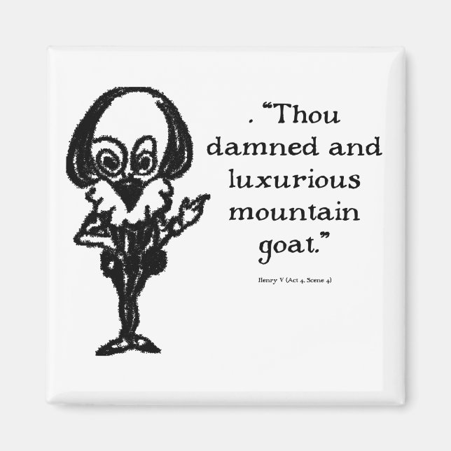 Shakespeare Insults Henry V Magnet (Vorne)