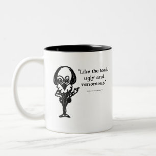 Shakespeare Insults, wie Sie es mögen Zweifarbige Tasse