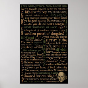 Shakespeare Insultsammlung Poster