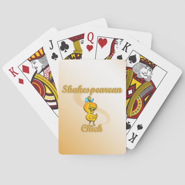 Shakespeare- Küken Spielkarten (Rückseite)