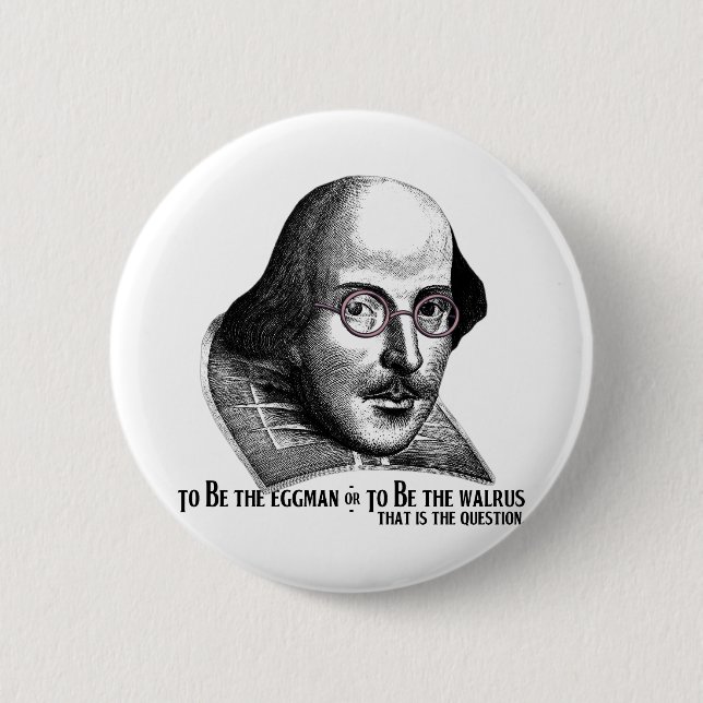 Shakespeare Lennon II Button (Vorderseite)