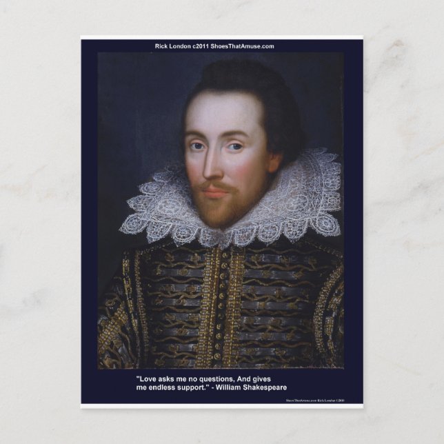 Shakespeare-Liebe/endlose Angebotskarten usw. Postkarte (Vorderseite)