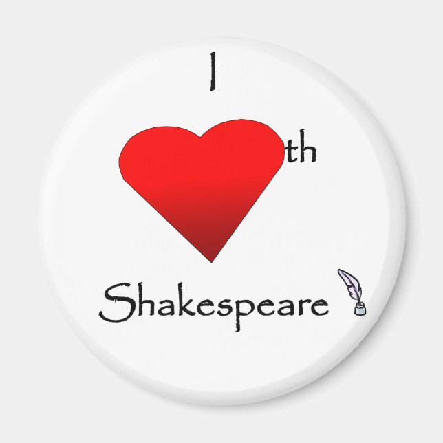 Shakespeare-Liebe Magnet (Vorne)