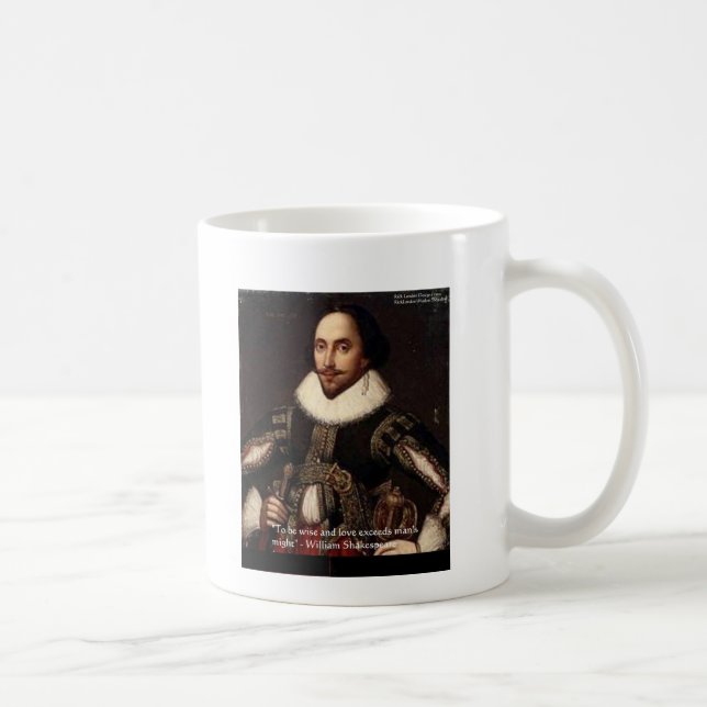 Shakespeare "Liebe/Might" Preisgeschenke & Karten  Tasse (Rechts)