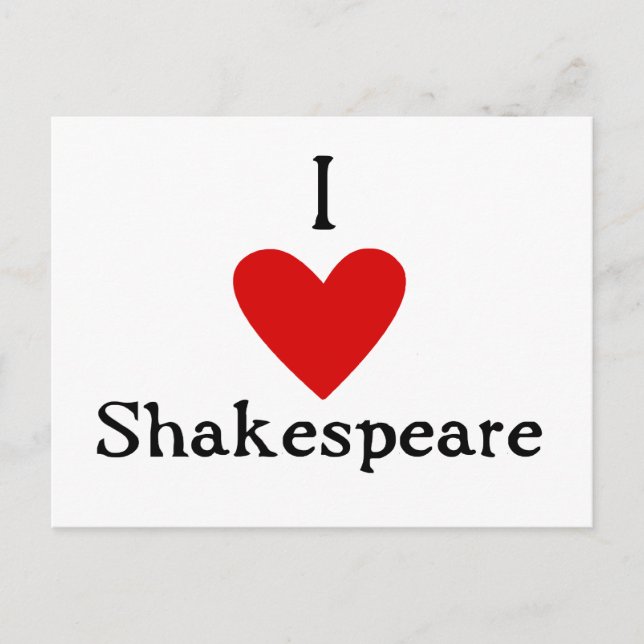 Shakespeare-Liebe Postkarte (Vorderseite)