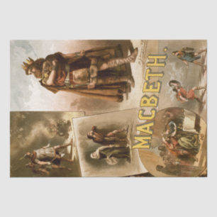 Shakespeare Macbeth Dekoupage Tissue Paper Seidenpapier