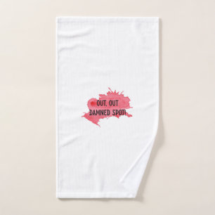 Shakespeare Macbeth Handtuch "Out Damned Spot"