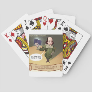 Shakespeare macht Selfie lustig Spielkarten