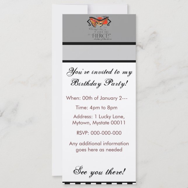 Shakespeare Midsommer Night's Dream Fierce Zitat Einladung (Vorderseite)