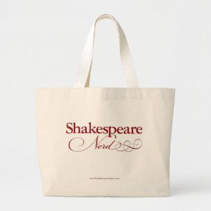 Shakespeare-Nerd-Taschentasche Jumbo Stoffbeutel