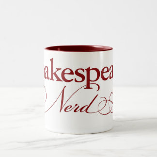Shakespeare-Nerdkaffee-Tasse Zweifarbige Tasse