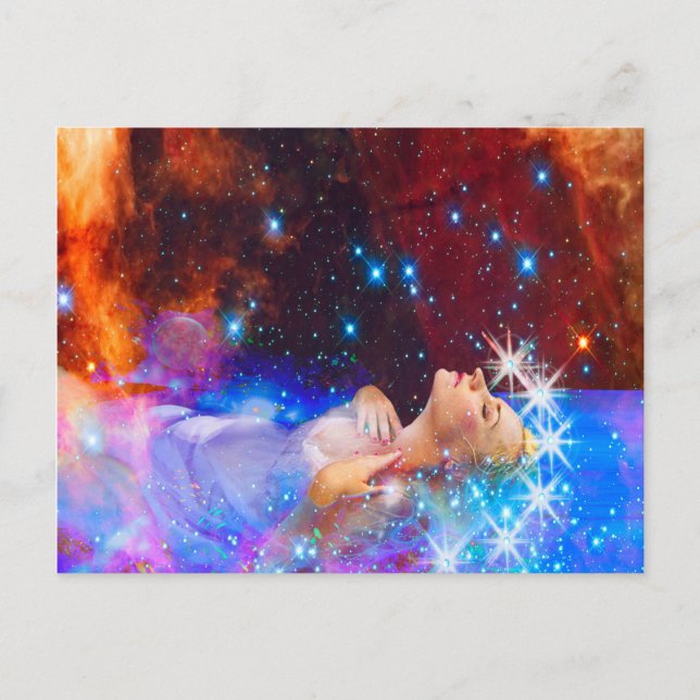 Shakespeare-Ophelie Postkarte (Vorderseite)