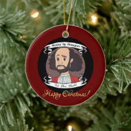 Shakespeare-Ornament aufschütteln Keramik Ornament