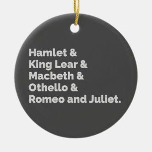 Shakespeare Plays I Keramikornament