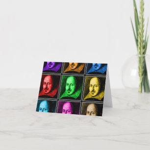 Shakespeare-Pop-Kunst Karte