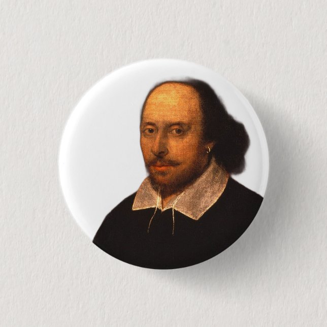 Shakespeare-Portrait Button (Vorderseite)