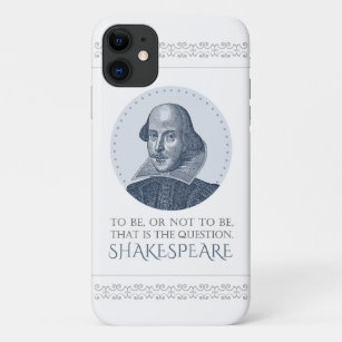 Shakespeare Portrait mit zu sein oder nicht zu zit Case-Mate iPhone Hülle