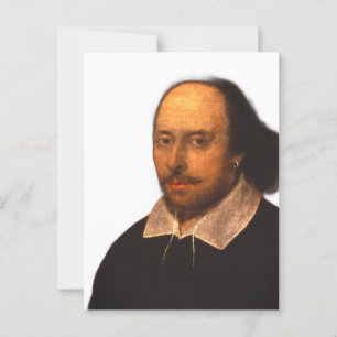 Shakespeare-Porträt Postkarte