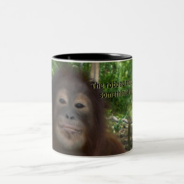 Shakespeare Quotation Smile Zweifarbige Tasse (Mittel)