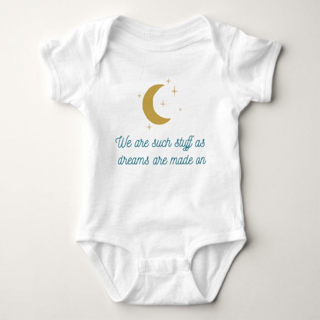 Shakespeare Quote Baby Bodysuit Baby Strampler (Vorderseite)