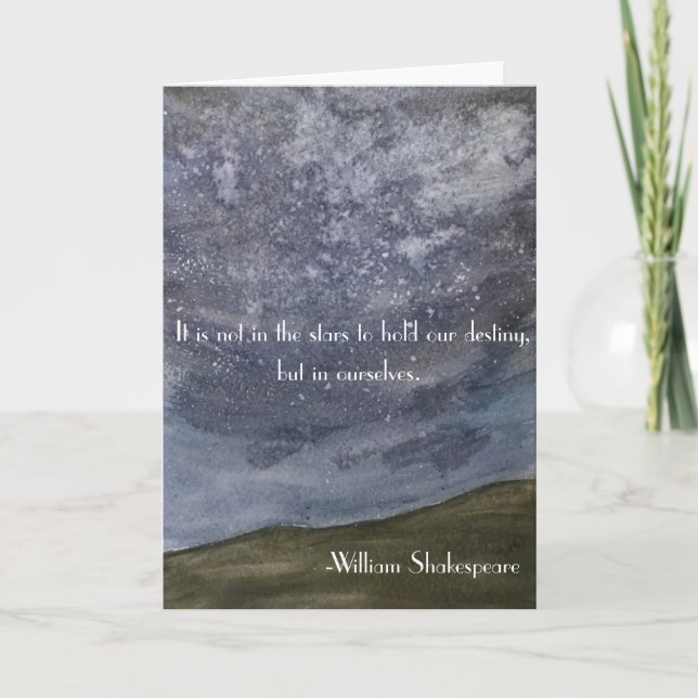 Shakespeare Quote Grußkarte Karte (Vorderseite)