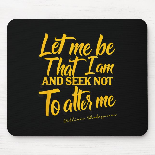 Shakespeare Quote Much Ado About Nothing Gift Play Mousepad (Vorne)