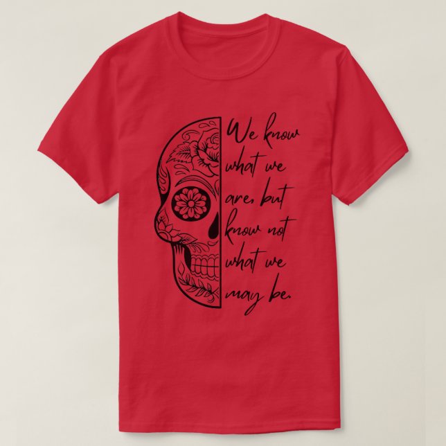 Shakespeare Quote Ophelia in Hamlet T-Shirt (Design vorne)