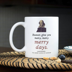 Shakespeare Quote Spaß an der dunklen Akademie glü Kaffeetasse