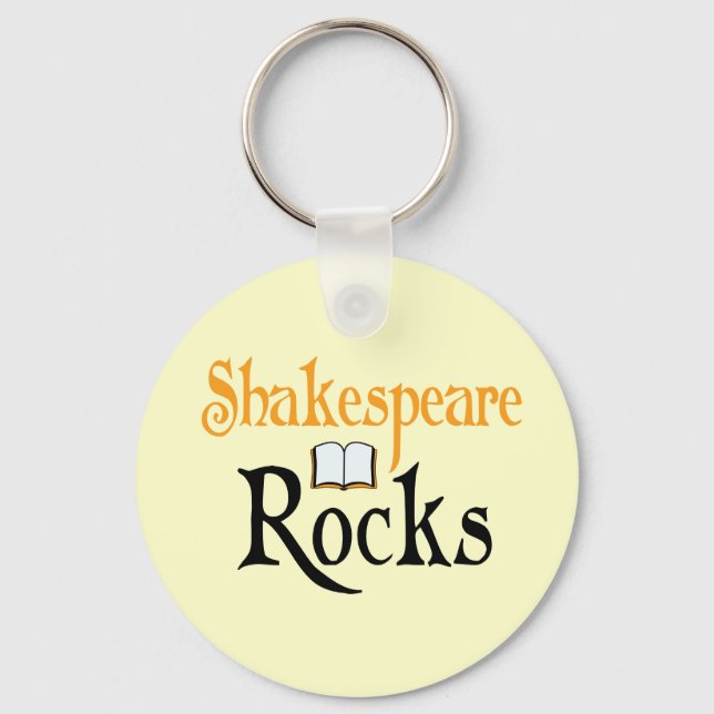 Shakespeare Rocks Schlüsselanhänger Geschenk (Vorderseite)