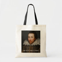 Shakespeare sexy und Dichter-Taschen-Tasche