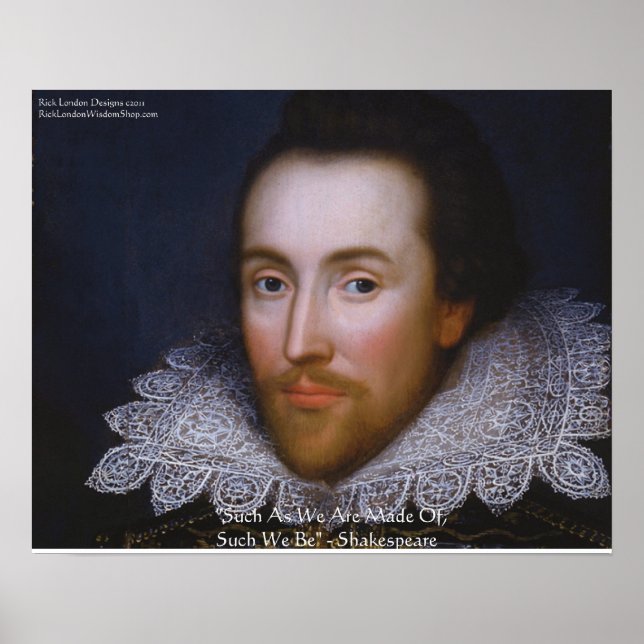 Shakespeare "So wie wir sind" Weisheit-Poster Poster (Vorne)