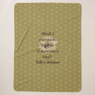 Shakespeare Sommer Zitat Dekoration für Zuhause Sherpadecke