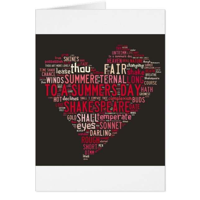 Shakespeare-Sonett 18 (Vorne)